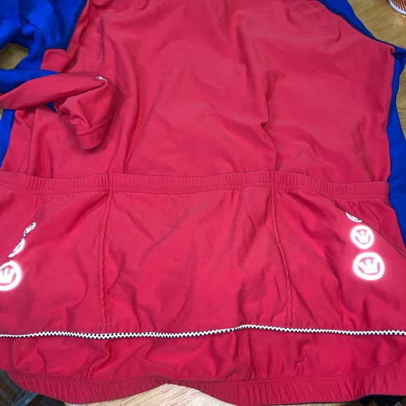 Canari blue/red cycling shirt - Picture 4 of 6